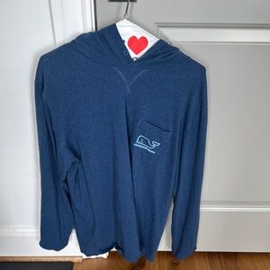 Vineyard Vines blue cotton hoodie